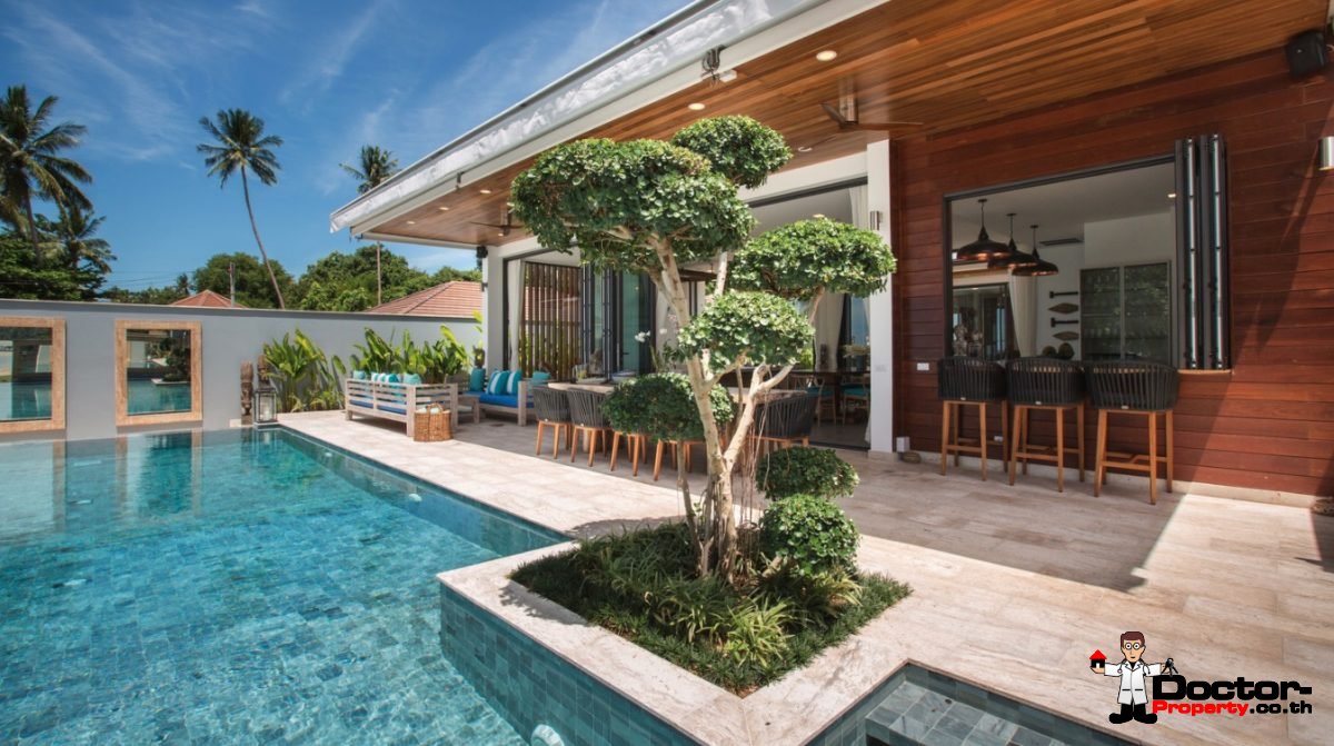 Amazing Beachfront Villa - 6 Bedrooms - Laem Por - Koh Samui - for sale